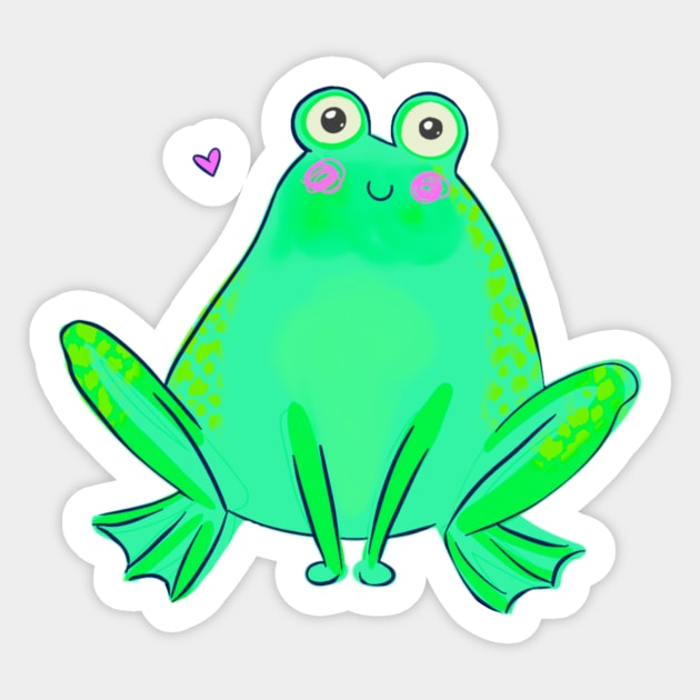 Fantastic Froggie Sticker by DammiDuck